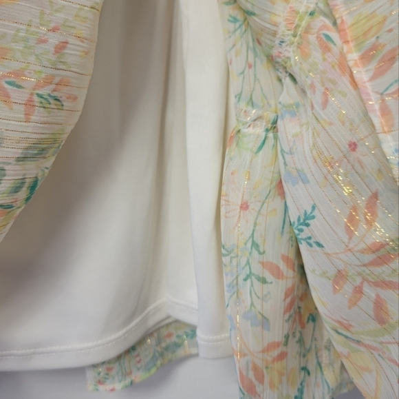 LC Lauren Conrad Daydream Floral Mini Skirt Jackie Fleurs XXL - Picture 5 of 9